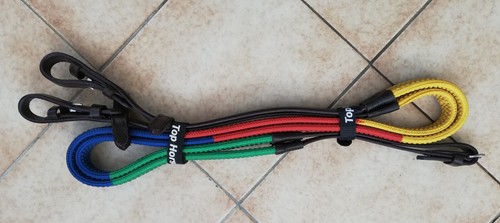 Coloured training reins with - coloured,